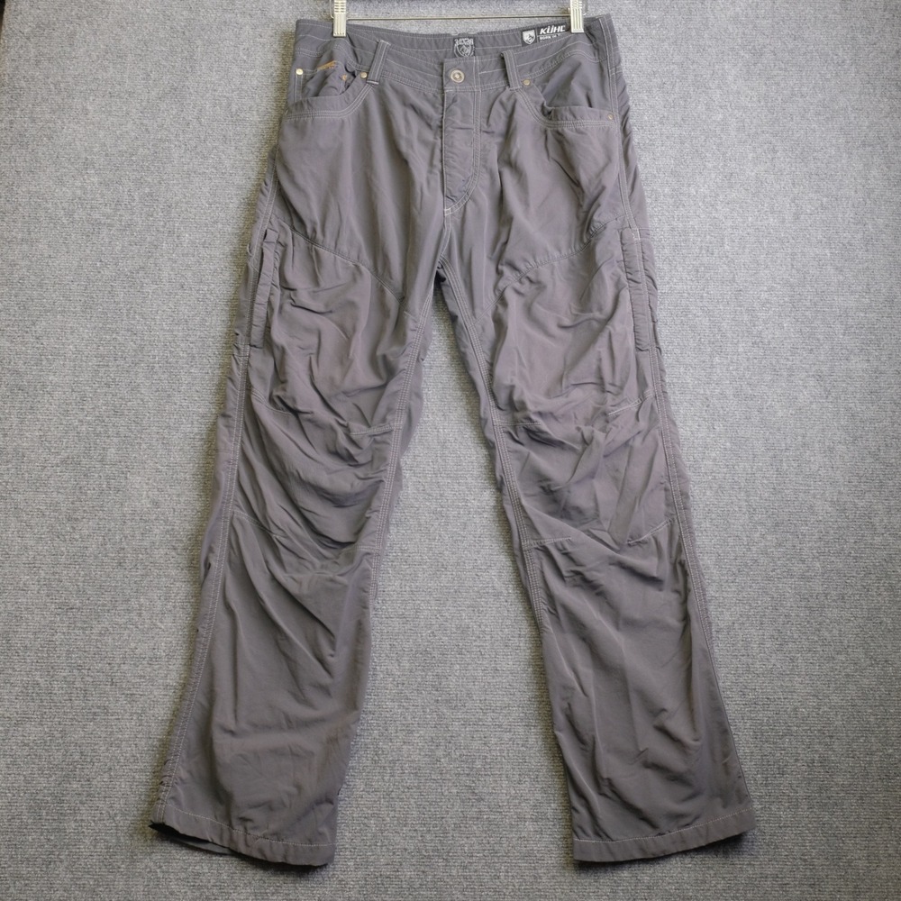 Kuhl Pants Mens 34x30 Gray Renegade Hiking Outdoor Convertible Tech Utility
